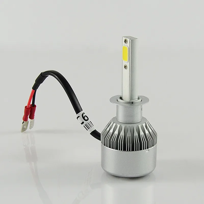 Комплект от 2 броя LED ЛЕД диодни крушки за фарове H1 36w 7600lm 12/24V - 4
