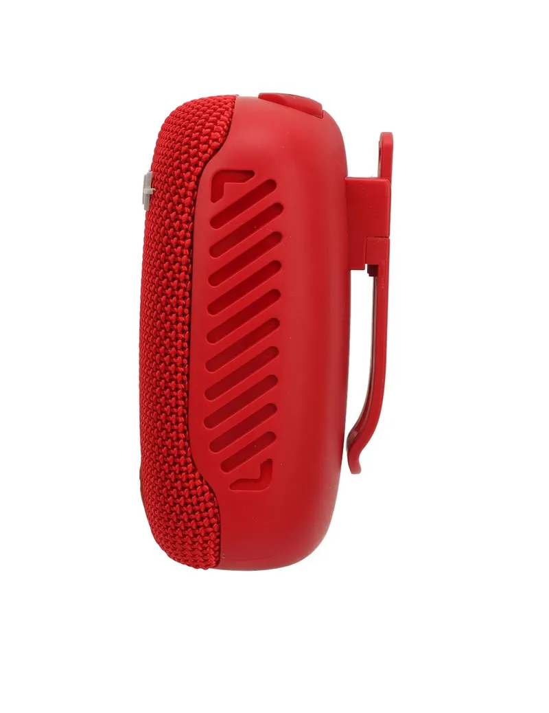 Преносима портативна Bluetooth тонколона колонка с радио слот за карта памет AUX USB и стойка за велосипед мотоциклет ел. тротинетка червена - 4