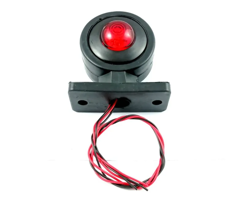 Мини LED Габаритна Светлина тип рогче - Червен / Бял 12V-24V - 5