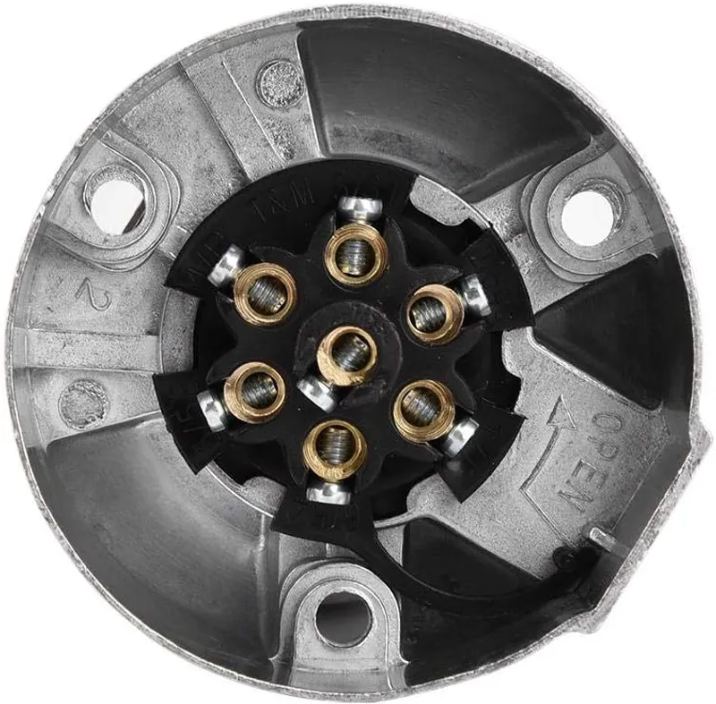 Букса за ремарке метална 7 пина 12V женска - 5