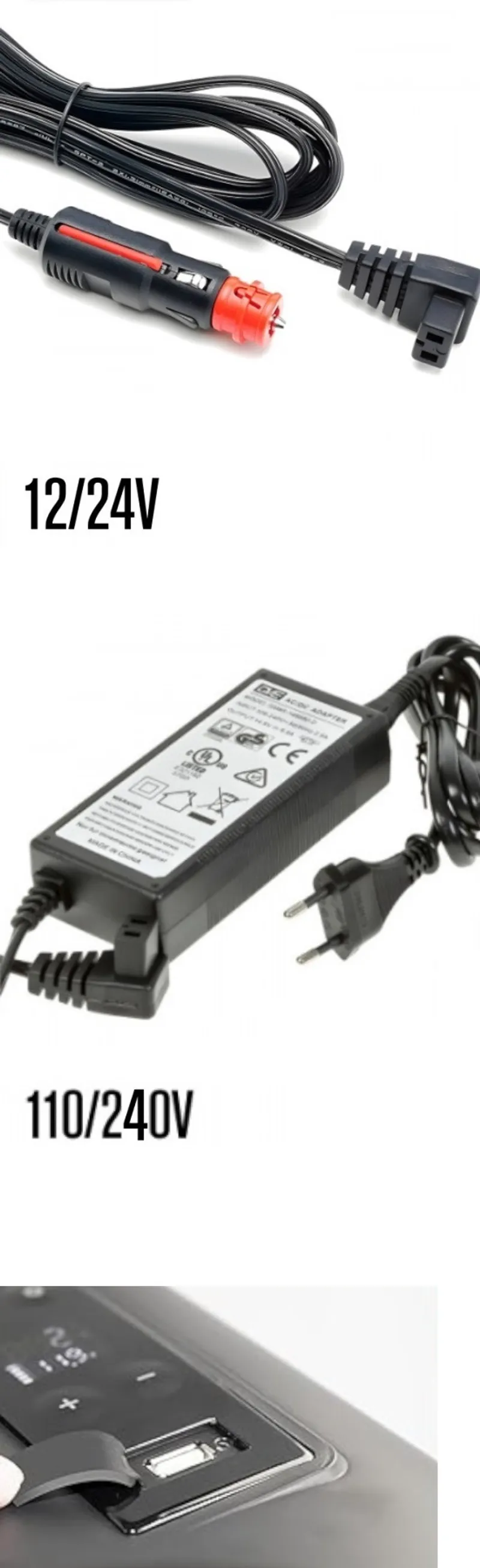Къмпинг комплект Flexzon - Kомпресорен SMART хладилник фризер 26.8L + Tермо кошница 30L + Сгъваема стойка за хладилник - 5