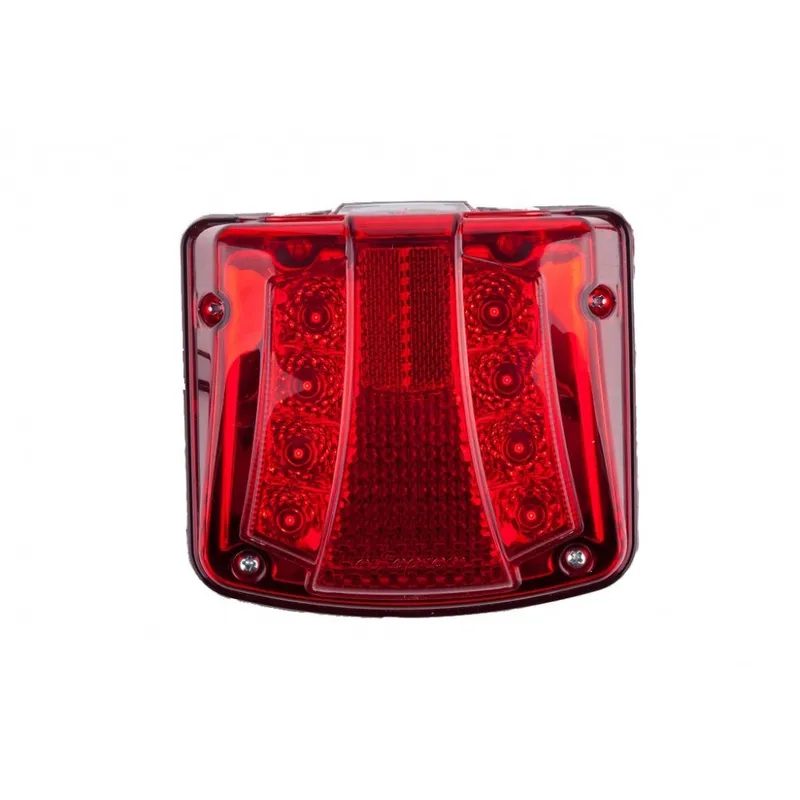 Комплект от 2 броя LED Плафон за регистрационен номер червен 12-24V за камион, ремарке, каравана, бус, трактор и др - 5