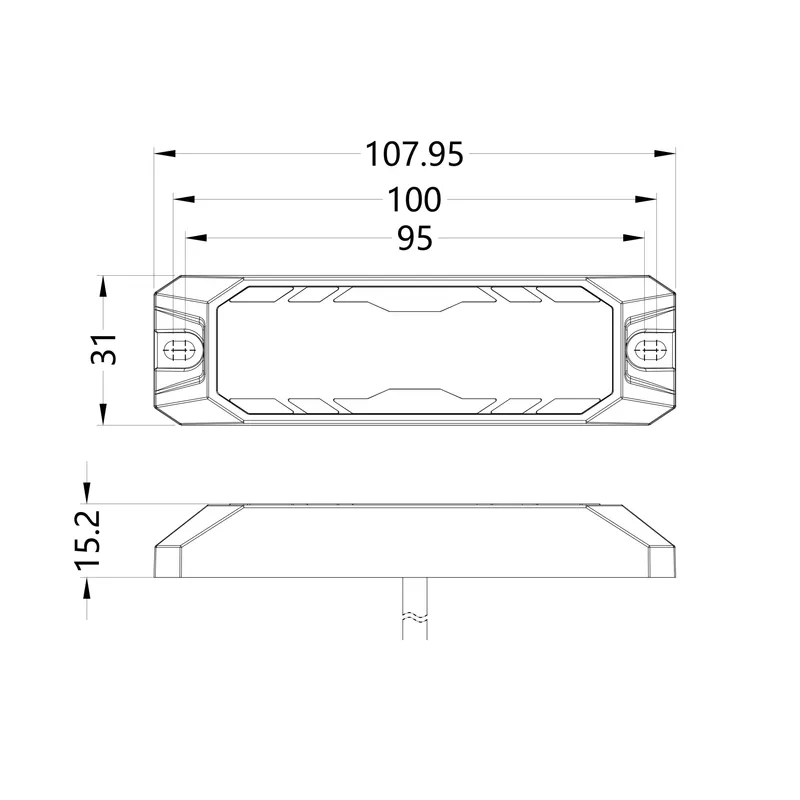 LED Габарит с оранжева блиц светлина и 9 блиц режима, 4 LED, 15.1W, E-Mark E9, ECE R65 / R10, IP67, 12–24V - 5