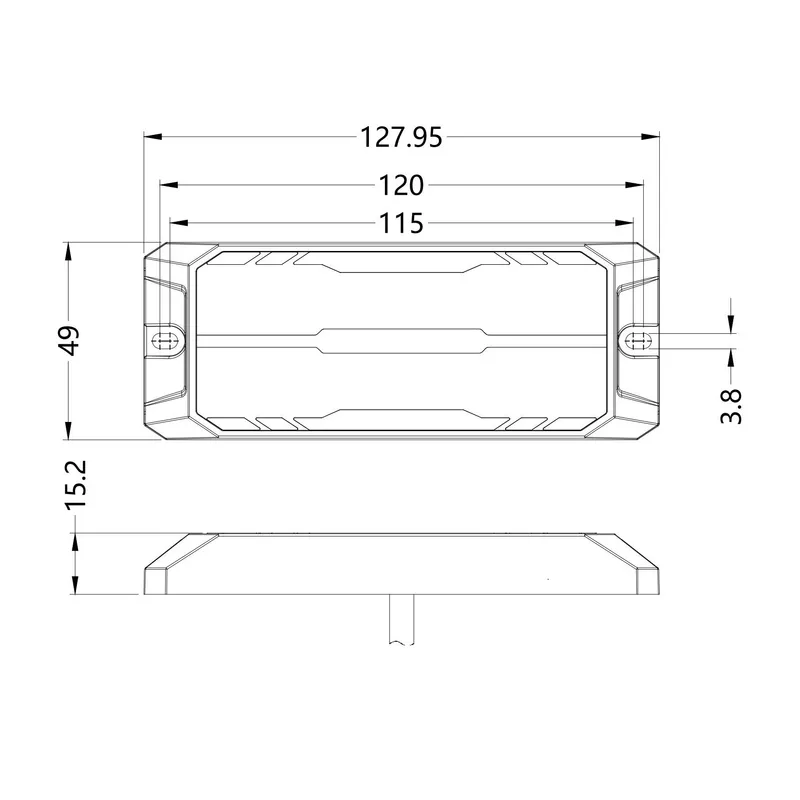 LED габарит с оранжев блиц, 12 LED, 9.1W, 12 режима, синхронизация, IP67, E-Mark E9, ECE R65 / R10, 12–24V - 5