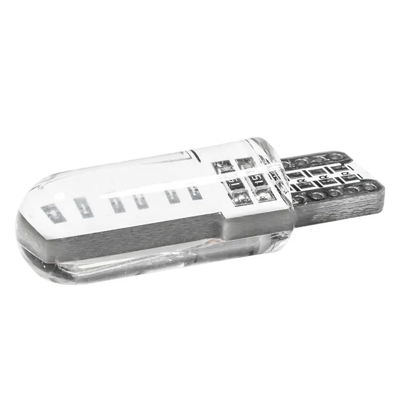 LED Лед Диодни Крушки За Габарит, Т10 W5W, COB 12-Core, 12V, 6 Цвята Светлина - 5