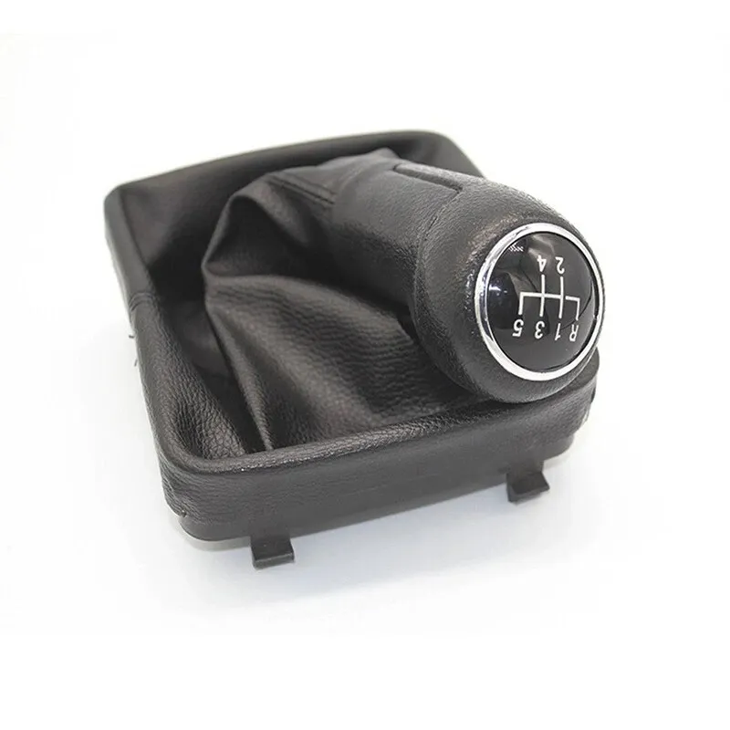 Топка Скоростен Лост с Маншон От Еко Кожа За VW Polo Mk4 5 Скорости ОЕМ 6Q2711113F - 5