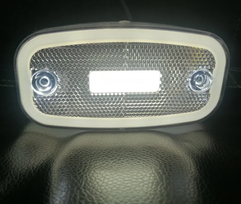 LED Бял Светодиоден Габарит Маткер Токос Неон Ефект, 122mm x 63mm , с Три Функции 12V-24V - 5