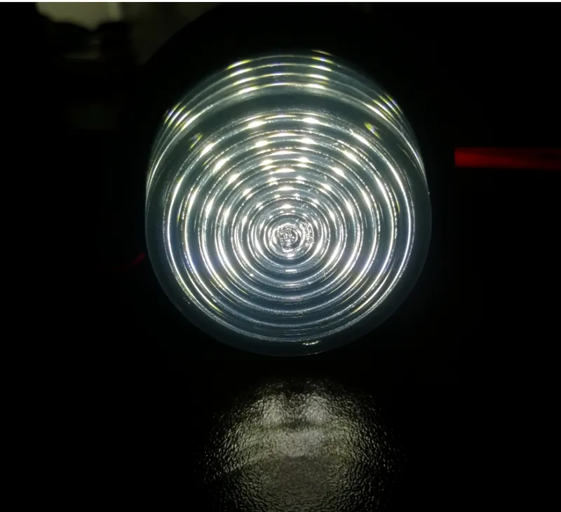 Комплект от 2 броя 12-24V ЛЕД LED Диодни Странични Маркери Рогчета Светлини Опушено Стъкло За Камион Ремарке Каравана Кемпер АТВ бяло - червено 2X MAR946 - 5
