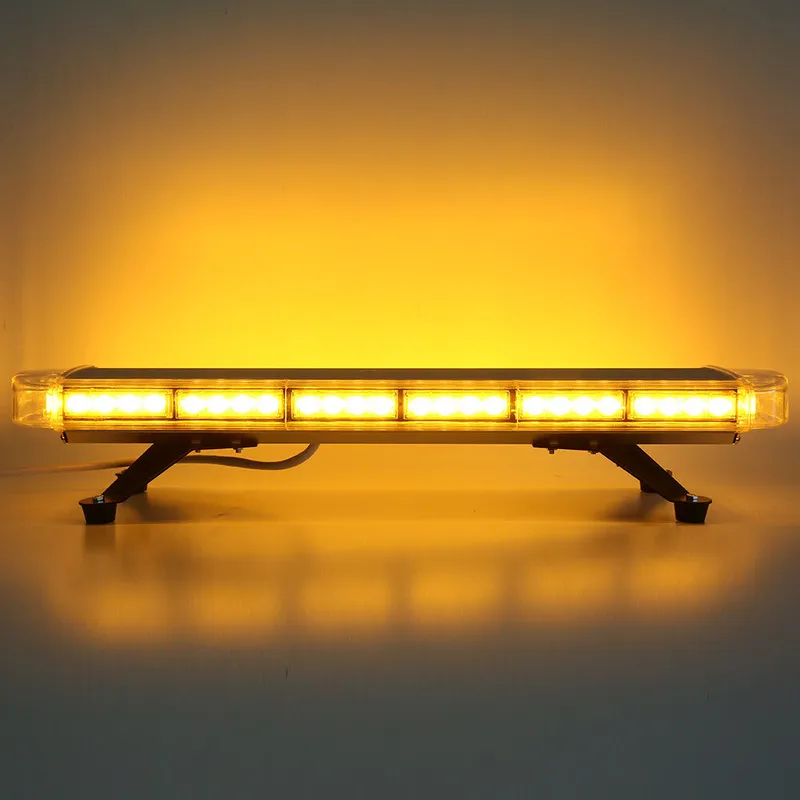 76 см LED Аварийна Сигнална Лампа - Маяк, 15 Режима, E-Mark E9, 12V / 24V,Оранжева Светлина, За Пътна Помощ, Репатрак, Платформа, Снегорин и Багер - 5
