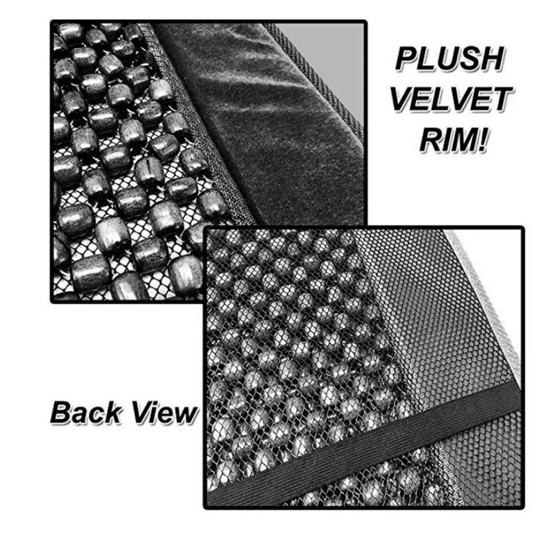 Масажна Подложка За Седалка Стол с Дървени Топчета, Постелка, За Автомобил, Джип, Камион, За Дом или Офис - 5