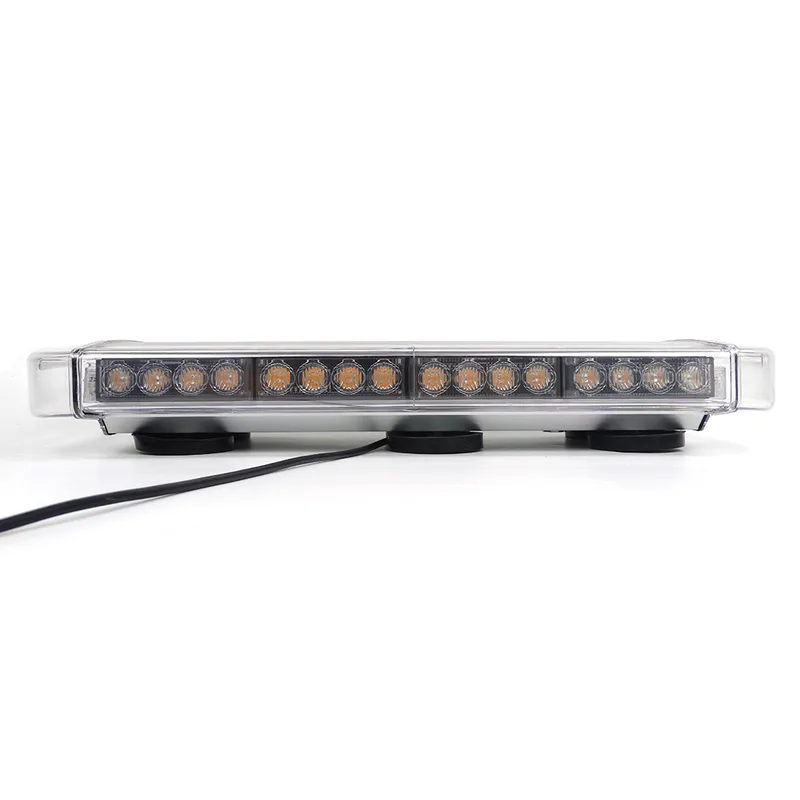 55см LED Аварийна Сигнална Лампа с Магнити, 10 Режима, E-Mark E9, 12V / 24V, Оранжева Светлина, За Пътна Помощ, Репатрак, Платформа, Снегорин, Багер, Бус и Ван - 5