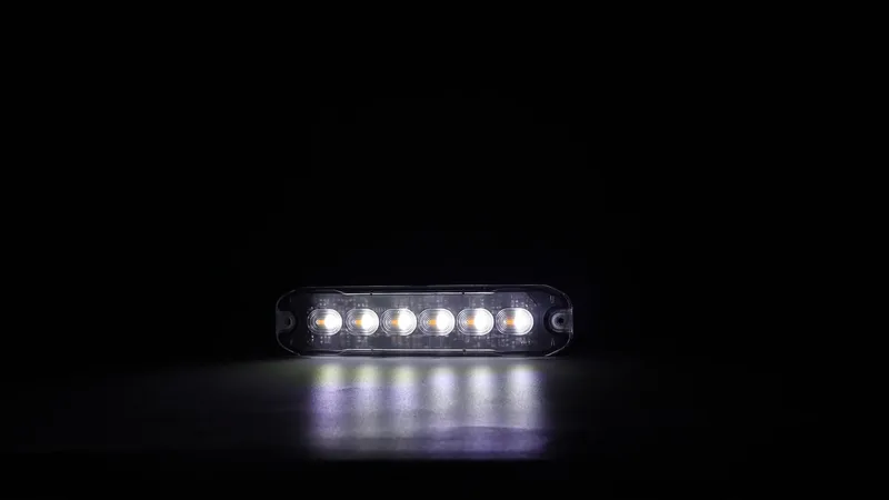12 LED ЛЕД Комбинирана Жълто-Бяло Аварийна Лампа Блиц Светлина Мигаща За Пътна Помощ Платформа и др. 12-24V - 5