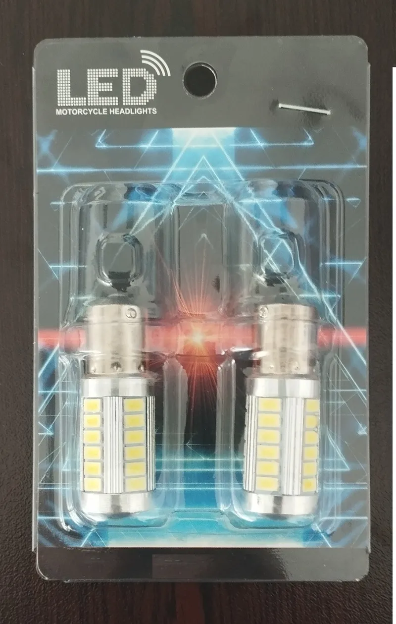 Комплект от 2бр. LED Лед Крушки, 33 SMD, С Лупа, BAU15S 1156 (P21W), 12V, Бяла, Светлина Разминати пинове (150°) - 5