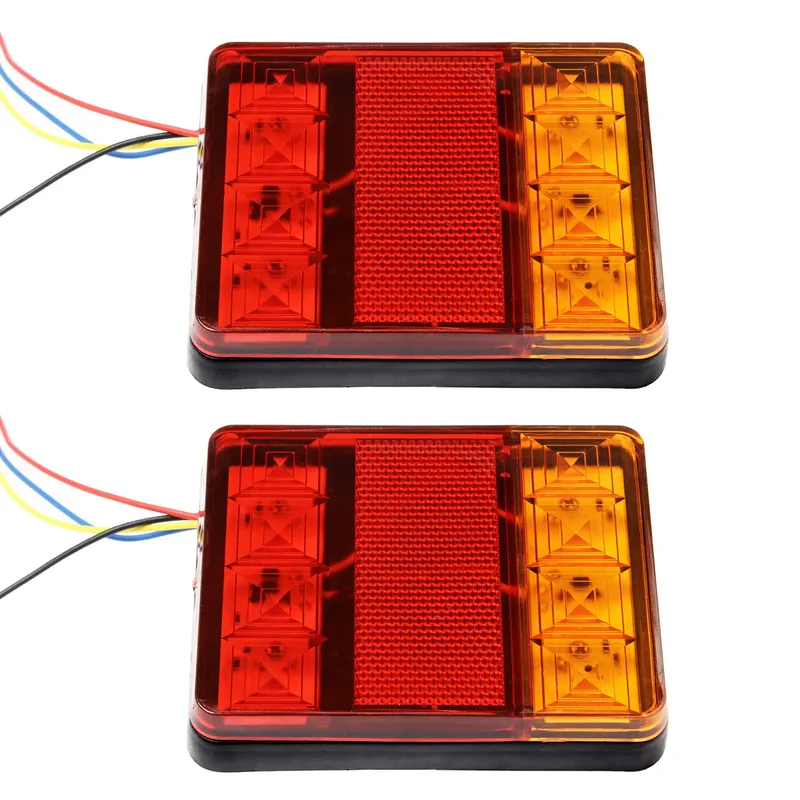Комплект LED Диодни стопове, стоп светлини, задни светлини 12V-24V за бус камион ТИР ремарке каравана платформа - 5