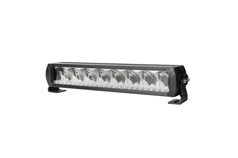 45 cm 12 - 24 V Висококачествен Led Bar Лед Бар Диоден Прожектор DRL с бяла габаритна светлина и оранжева аварийна блиц 80W 5500LM - 5
