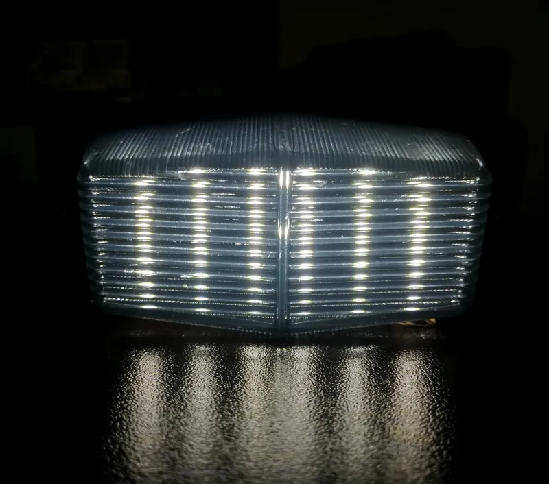 1 брой LED Лед Диоден Бял Габарит с Двойно опушено Стъкло 12 Диода 12V - 24V За Камион Трактор Багер Селскостопански Машини и др. - 5