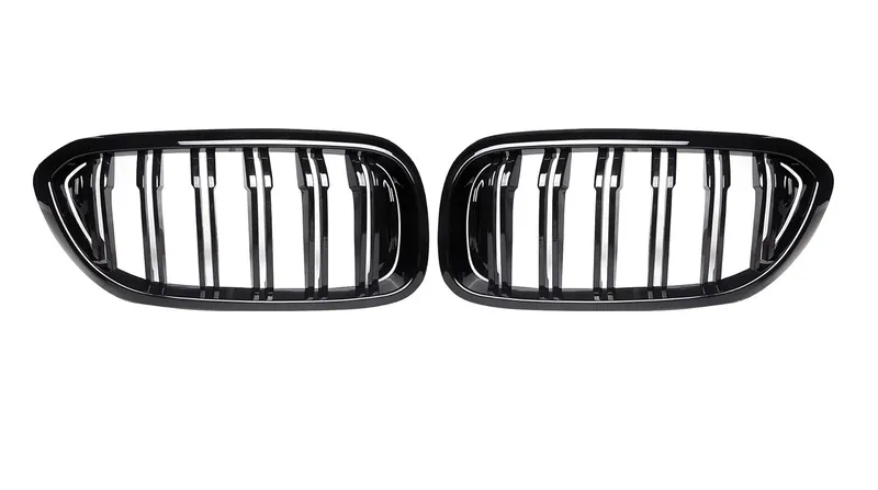 Двойни Бъбреци Решетки За BMW 5 Series БМВ 5-та Серия G30 G31 G38 2017-2019г. 520i, 523i, 528i, 530i, 535i, 550i, 520d, 530d, 530e, 530eX, 530iX, 550iX (xDrive), 540dXЧерен Гланц Лак - 5