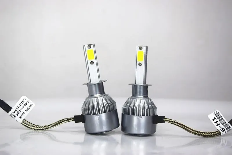Комплект от 2 броя LED ЛЕД диодни крушки за фарове H1 36w 7600lm 12/24V - 5
