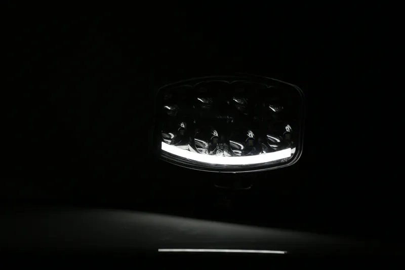 Нов мощен 64W LED ЛЕД Фар Халоген Лампа с Три Функции Неон Neon Ефект 12V - 24V Бяла светлина 6500LM - 5