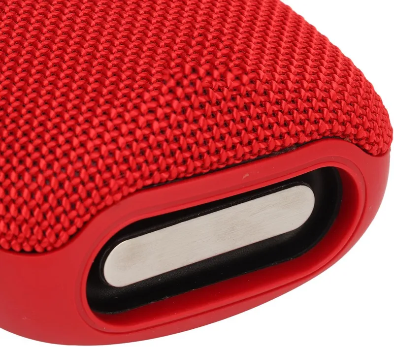 Преносима портативна Bluetooth тонколона колонка с радио слот за карта памет AUX USB и стойка за велосипед мотоциклет ел. тротинетка червена - 5