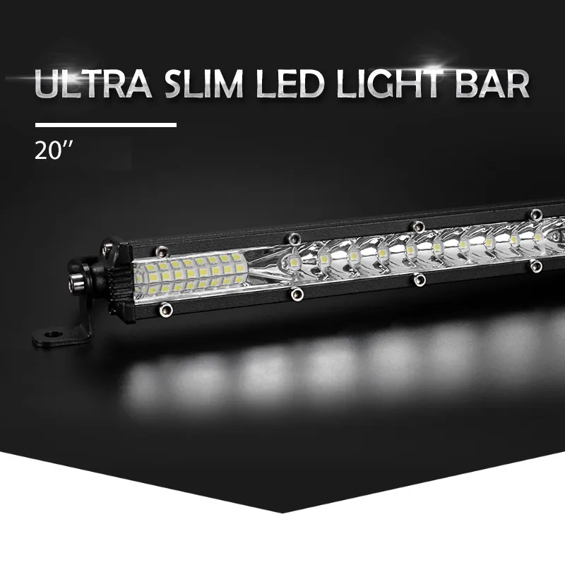 57.7 см Диоден 54 LED Лед Бар 78W Ултра Тънък 12D рефлектор 12-24V Комбинирана Combo - Flood и Spot Светлина - 6