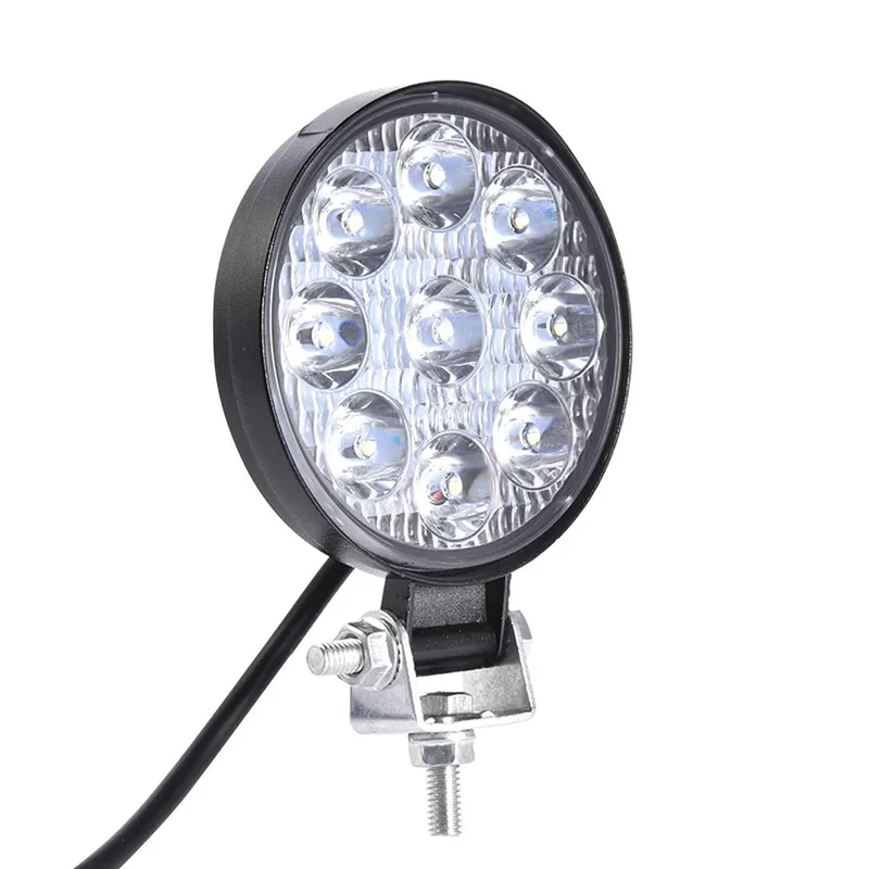 Комплект от 2бр. Мини Лед LED Диоден Фар Халоген Дневни Светлини 12V - 24V за автомобил офроуд бус ван камион - 6