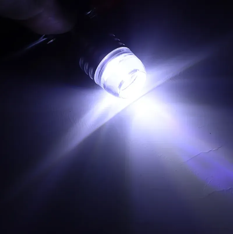 Комплект от 2 броя LED Лед Диодни Блиц Мигащи Крушки За Габарит P21W 1156 BA15S 12V с 9 Леда Бяла Светлина - 6