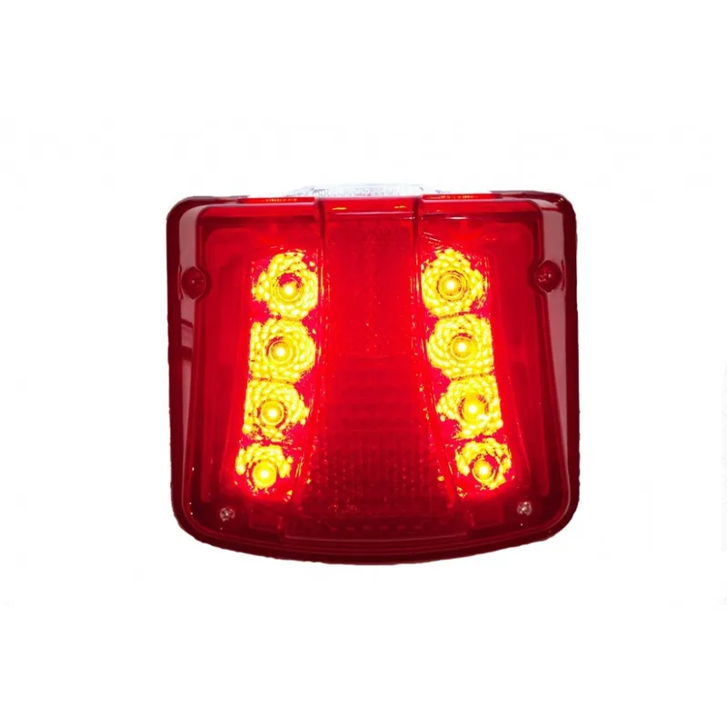 Комплект от 2 броя LED Плафон за регистрационен номер червен 12-24V за камион, ремарке, каравана, бус, трактор и др - 6