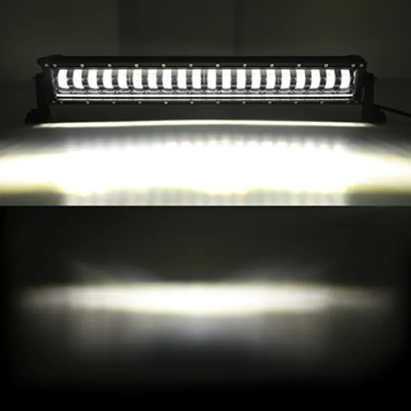 9D 63 СМ Led Bar Лед Бар Hi/Lo Kъси Дълги Водоустойчив Удароустойчив 12V 24V 12800 LМ 160W С Лупи Off-Road Лед Бар За Джип ATV - 6