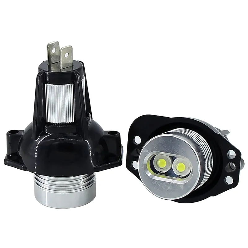 Комплект от 2 броя ярки бели LED крушки Angel Eyes ангелски очи 12V за BMW Е90 Е91 с Canbus без грешки - 6