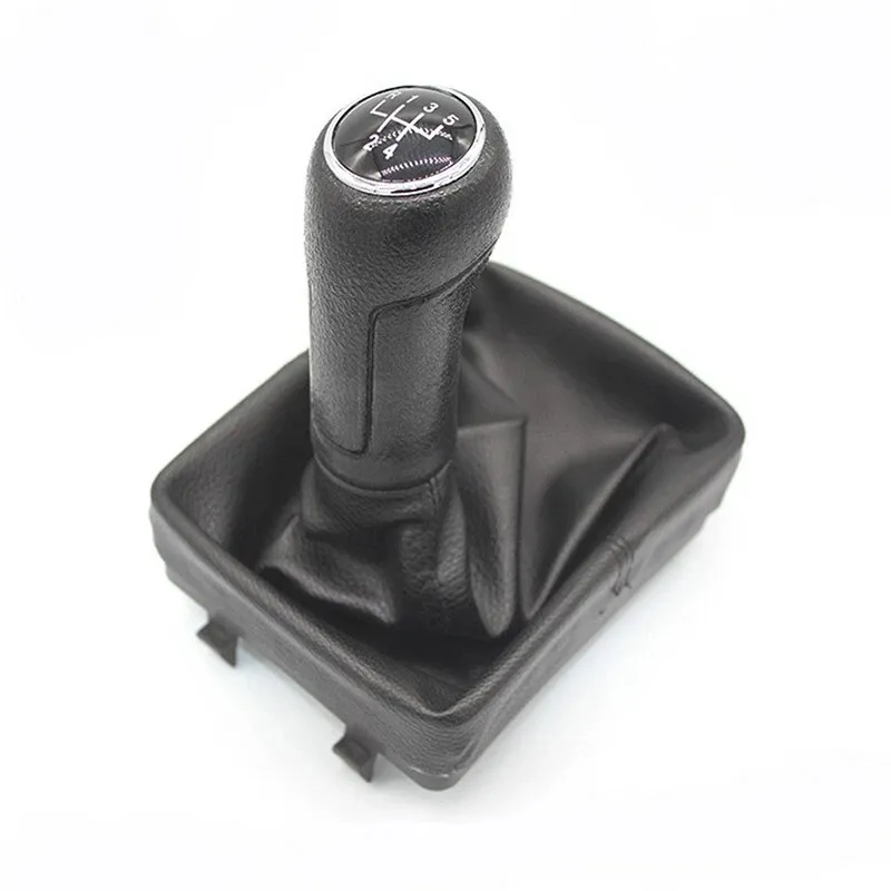 Топка Скоростен Лост с Маншон От Еко Кожа За VW Polo Mk4 5 Скорости ОЕМ 6Q2711113F - 6