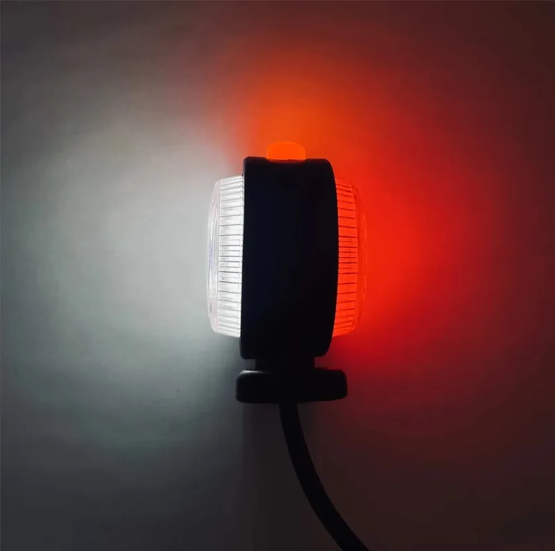 1 брой LED страничен габарит, токос, рогче 12-24V с три светлини бяла, жълта, червена Неон Ефект за ремаркета, платформи, камиони и др. - 6