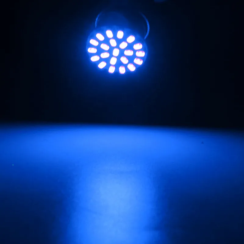 LED Лед Крушки, 22 SMD, BA15S 1156 (P21W), BAU15S 1156 (PY21W), 12V - 24V, Бяла, Оранжева, Червена, Синя Светлина - 6