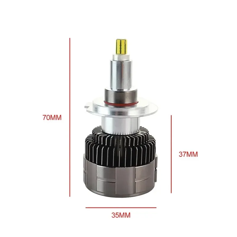 Комплект 3D CSP LED диодни крушки H11 H8 H9 12V 100W 20000lm за фарове Canbus без грешки 360° градуса - 6