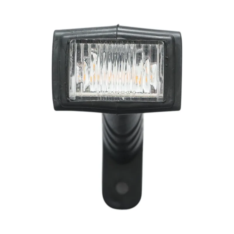Комплект LED Габаритни светлини тип рогче с 3 позиции - Жълт Бял Червен 6 диода 12V-24V 140мм - 6