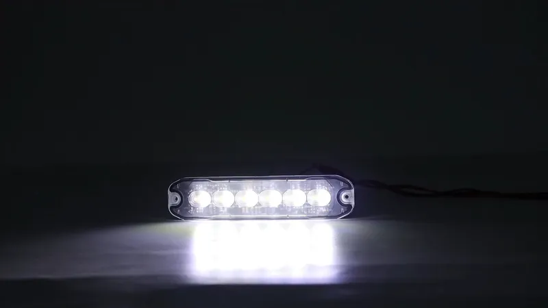 12 LED ЛЕД Комбинирана Жълто-Бяло Аварийна Лампа Блиц Светлина Мигаща За Пътна Помощ Платформа и др. 12-24V - 6