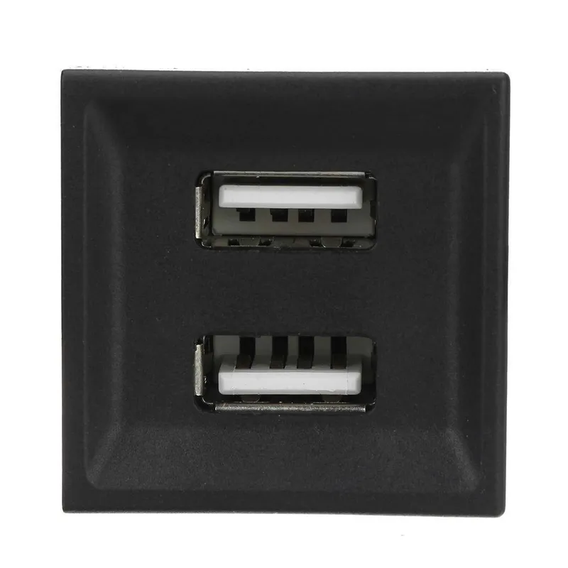 Двойно USB Зарядно за Вграждане за Volkswagen Фолксваген VW Transporter Транспортер Caravelle Каравел Т5 2003 - 2009 - 6