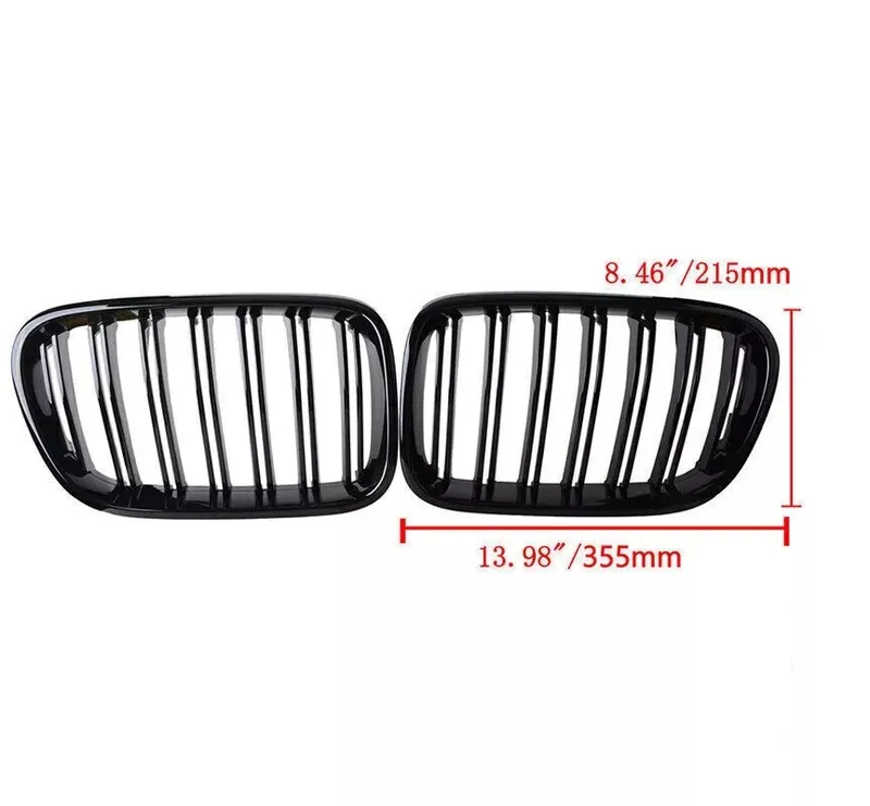 Двойни Бъбреци Решетки За BMW X3 F25 Pre-Facelift Преди Фейслифт 2010г.-2014г. Черен Гланц Лак - 6