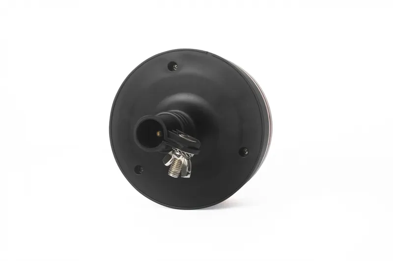 25W LED ЛЕД Аварийна Сигнална Лампа Маяк Буркан Двуредов с 50 Диода Оранжева Жълта 12V - 24V за монтаж на тръба - 6