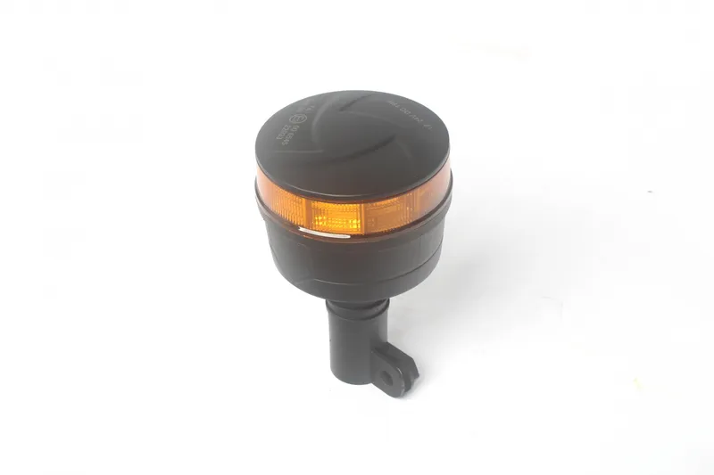 19W LED Аварийна Сигнална Лампа Маяк Буркан 30 Диода Оранжева Жълта 12V - 24V за монтаж на тръба - 6