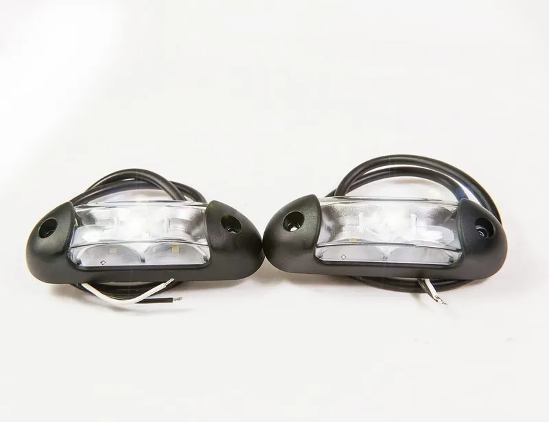 LED габарит, токос, 12V-24V, бяла, червена и оранжева светлина - за ремаркета, платформи, камиони и др. - 6