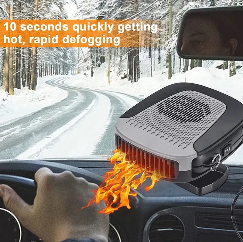 Автомобилна печка с вентилатор 4 сезона 12V 150W – режим отопление / вентилатор, размразяване и обезпотяване - 6