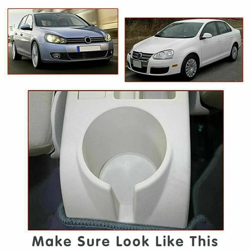 Подлакътник барче за VW Golf V MK5, VI MK6, VW Jetta V MK5 - Еко кожа – Черен - 6