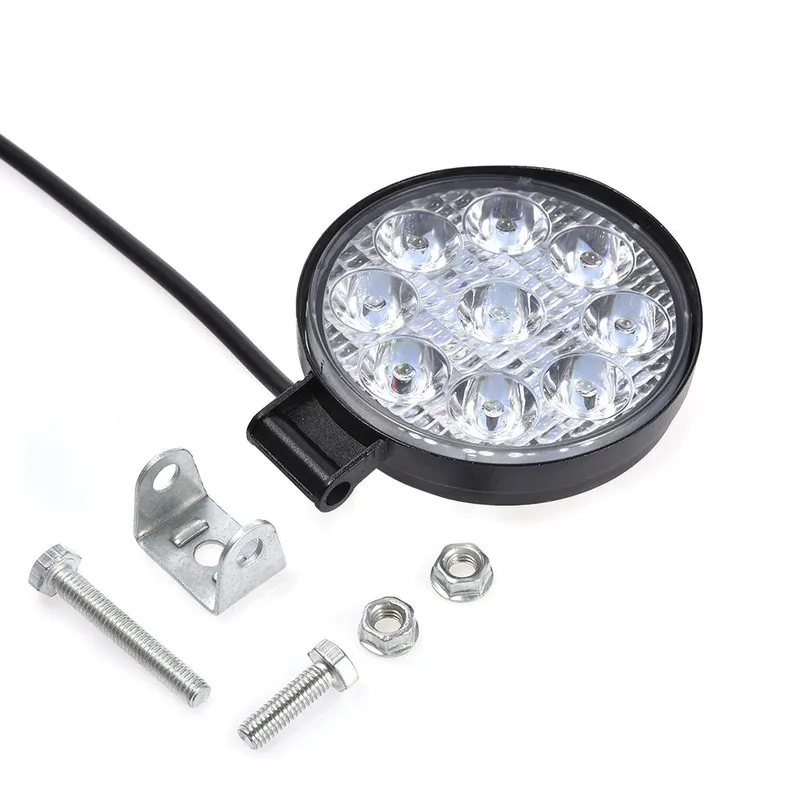 Комплект от 2бр. Мини Лед LED Диоден Фар Халоген Дневни Светлини 12V - 24V за автомобил офроуд бус ван камион - 7