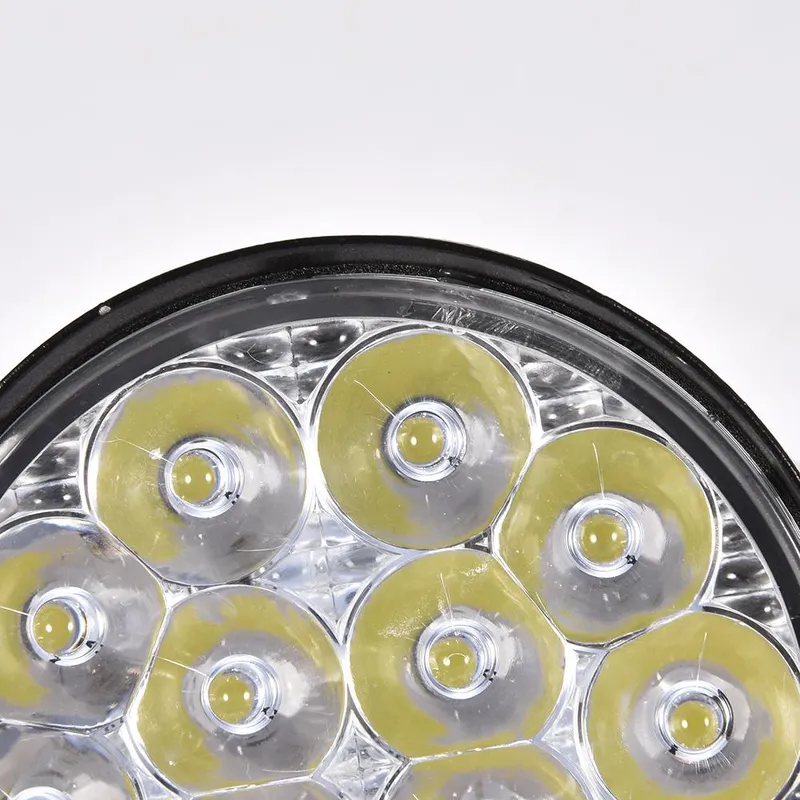 Комплект от 2бр. 42W Мини Лед LED Диоден Фар Халоген Дневни Светлини 12V - 24V за автомобил офроуд бус ван камион - 7