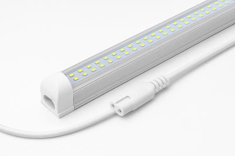 LED Лампа бяла светлина 72 LED, 12V, 6500K, 33 см – Алуминиев корпус, с кабел и букса за свързване - 7