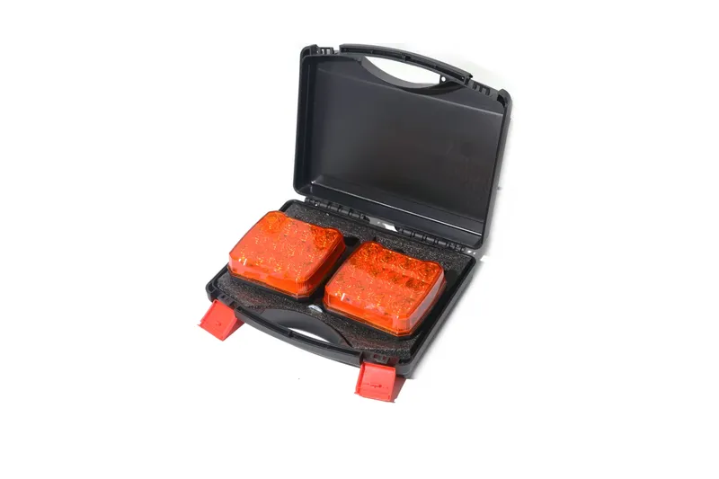 Wireless Безжични Аварийни Сигнални Блиц Светлини Лампи Маяк с Mагнит 12v 24v LED Оранжеви с 12 режима на работа - 7