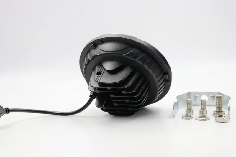 14.5 см ЛЕД LED 5D 36W Универсален прожектор фар лампа халоген с къси / дълги светлини за мотоциклет автомобил офроуд бус ван камион трактор комбайн багер къси/дълги 12V-24V 5,7 инча - 7