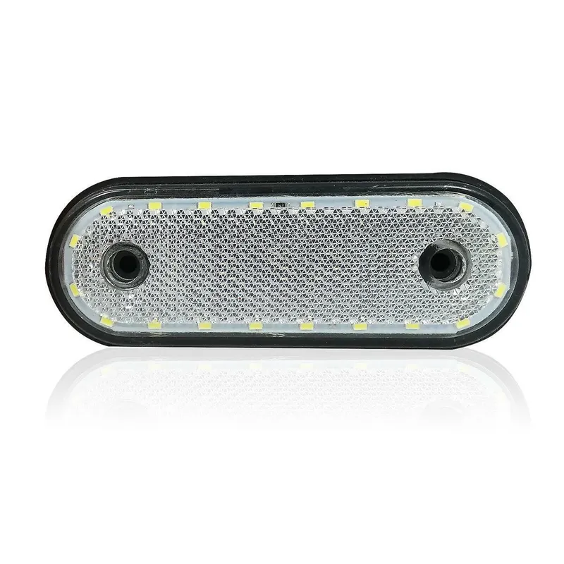 LED Габарит, Маркер, Токос - Бял, Червен, Жълт, 20 Диода - 12V - 24V - за камион бус, ван, каравана, платформа, кемпер - 7
