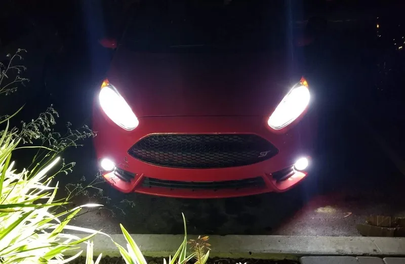 Комплект 2 броя LED фарове за мъгла, халогени за Dacia, Renault, Ford, Citroen, Suzuki, бяла светлина, Ø91 мм, 12V, алуминиев корпус, H8/H11 букса - 7
